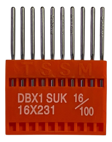 10 Agujas Para Máquina De Coser Recta Industrial Dbx1 16/100