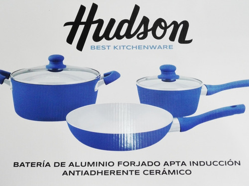Set De Cocina Aluminio Forjado Antiadherente Cerámico Hudson