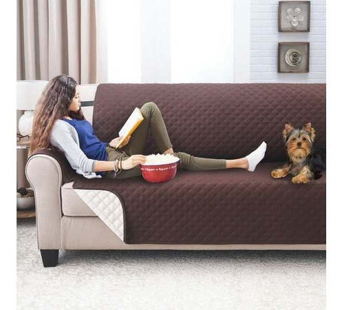 Funda Cobertor Reversible Sofa Sillon Mascota 