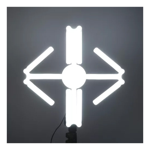 Lámpara De Techo Led Súper Brillante, 12 Aspas Deformables