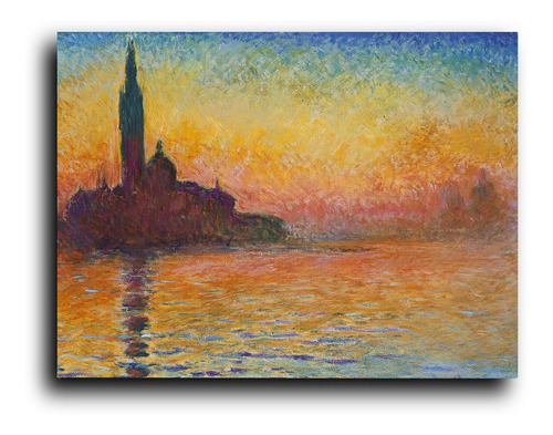 Cuadro Decorativo Canvas 100x140 Crepusculo Monet
