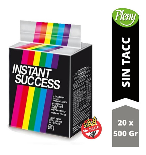 Levadura Instant Success 20u X 500g Masa Salada  - Sin Tacc