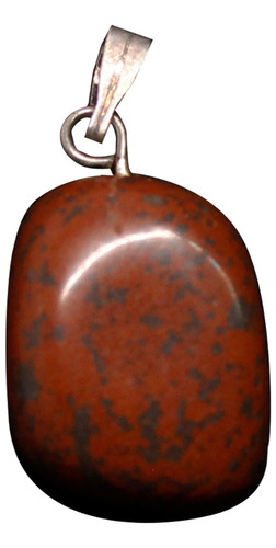 Mini Pingente Em Obsidiana Mahogany Pedra Rolada Natural 2cm