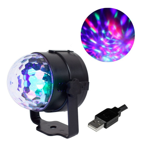 Proyector Luz Fiesta Dj Party Led Rgb Bola Mini Discoteca Dj