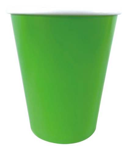 Imagen 1 de 2 de Vasos Polipapel Verde Claro  X 6u - Lollipop