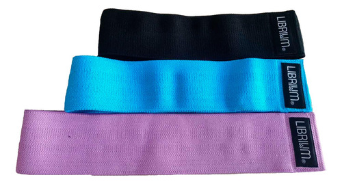 Set 3 Bandas Elásticas Resistencia De Tela Loop Ejercicio