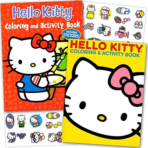 Hello Kitty Para Colorear Libro Set (2 Libros - 96 Páginas)