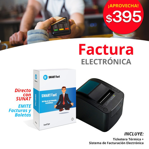 Factura Electrónica + Impresora De Ticket $395