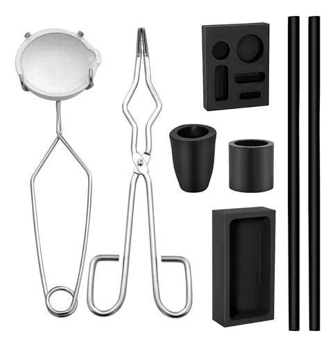 Kit De Crisol 8 Piezas Para Fundición De Metales Oro