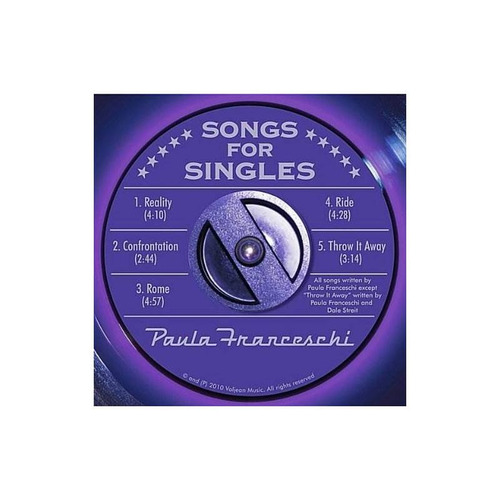 Franceschi Paula Songs For Singles Usa Import Cd Nuevo