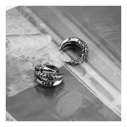 Hzman Pendientes Con Forma De Dragón Para Hombres Y Mujeres,