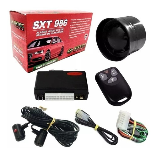 Alarme Automotivo Universal Sistec Sxt986 2 Controles Barato
