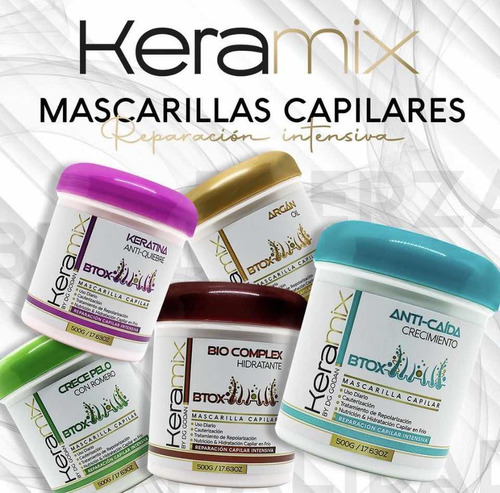 Mascarillas Capilares Keramix 500g