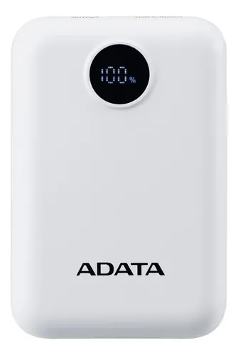 Bateria Portatil Adata Power Bank C100 10000mah Blanca Usb C Blanco