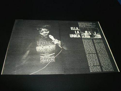 (l144) Ella Fitzgerald * Recortes Revistas Clippings (1971)