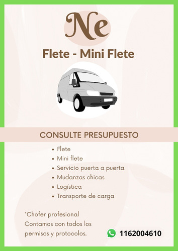 Flete - Mini Flete Economico Zona Norte Gba