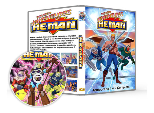 Dvd He-man As Novas Aventuras 1989 Temporada 1 E 2 Completo