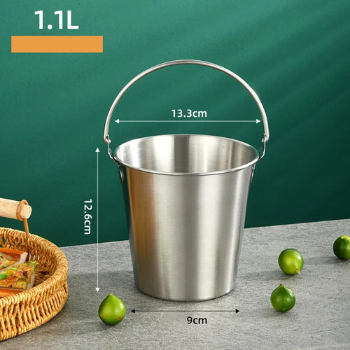 Balde De Gelo Multifuncional Em Aço Inoxidável 304 C