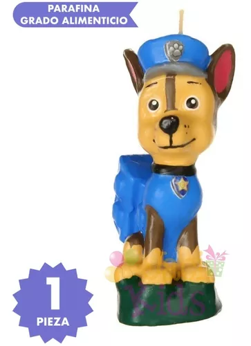 Vela Pastel Paw Patrol Chase Artículo Fiesta - Paw0h1