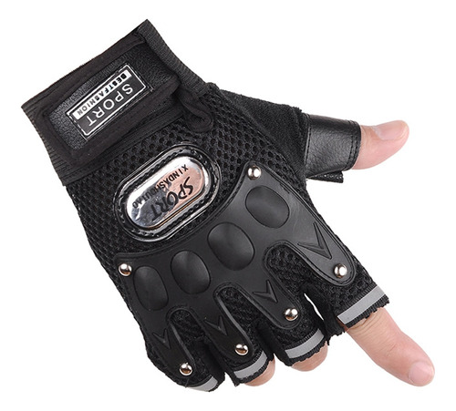 Guantes De Medio Dedo Para Hombre, Deportes Al Aire Libre, C