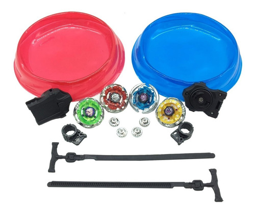 Kit 4 Beyblade Metal Wind Com Arena Pião Sortidos S234
