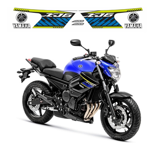 Kit Adesivos Moto Para Yamaha Xj6 Xj6n 2018 2019 Azul 17923