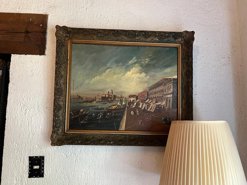 Pintura Al Óleo Reproducción Sobre Lienzo Francesco Guardi (Usado)