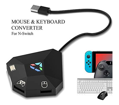 Adaptador De Teclado Y Mouse Para Nintendo Switch, Adaptador