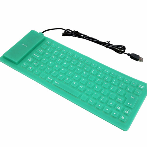 Teclado Flexível Dobrável Resistente Aguá Usb Pc Computador