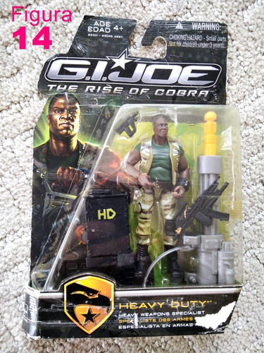Gi Joe Rise Of Cobra Heavy Duty Especialista En Armas Pesada