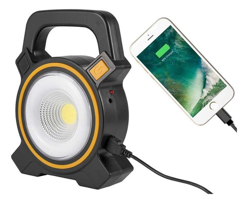 Linterna Foco Led Solar Recargable Para Camping Con Usb Color de la linterna JY-819
