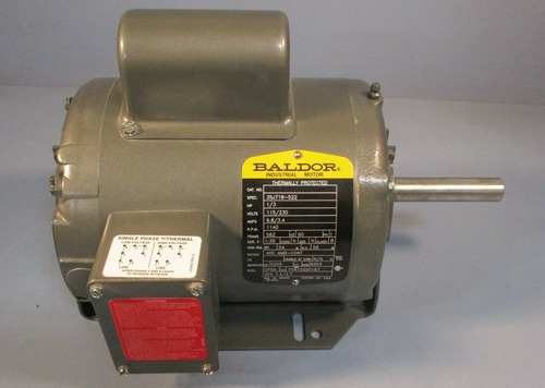 Baldor 35j718-522 Thermally Protected 1/3 Hp Motor 1 Pha Vvn