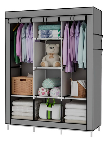 Closet Organizador Ropa Armario Zapatera Portátil 4 Niveles