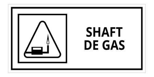 Identificador Shaft De Gas, - Letreros Para Oficinas