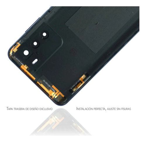 Tapa Trasera Para Zte Blade V40 Smart Con Cristal Camara