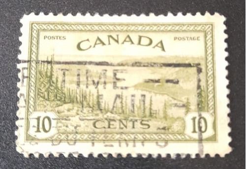 Sello Postal Canadá - Producción En Tiempos De Paz