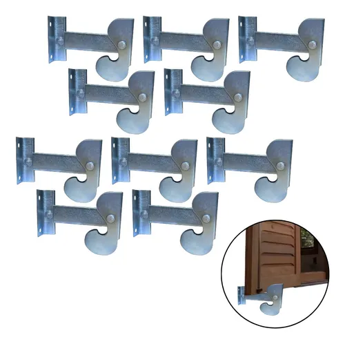 comprar 10 Unidade Carranca Inox Lisa Prendedor De Janela Veneziana 