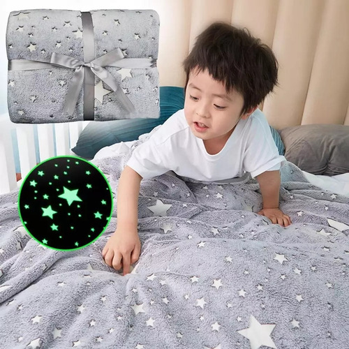 Manta Luminosa Cobija Alumbra En La Oscuridad Sencilla
