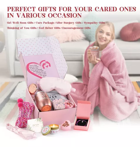 Paquete de cuidado para mujeres, regalos de recuperación pronto para  mujeres, regalos de cumpleaños para mujeres, cesta de regalo para mujeres