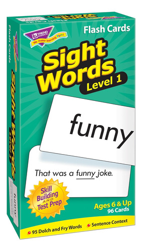 Sight Words Level 1 Sill Drill Flash Cards, Dolch And F...