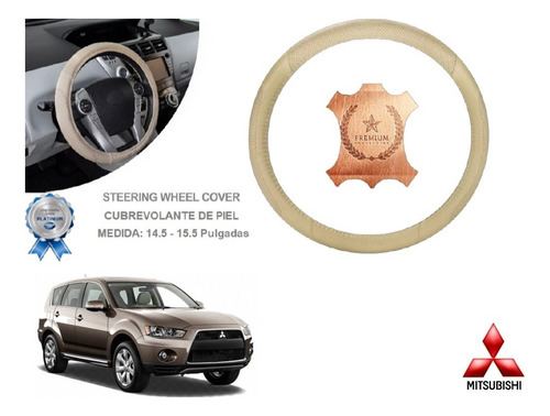 Funda Cubrevolante Beige Piel Mitsubishi Outlander 2011