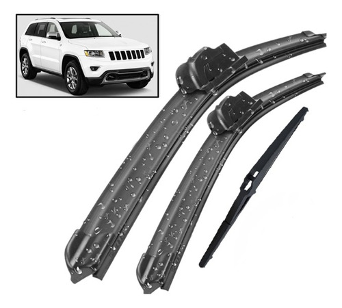 Kit 3 Plumillas Para Jeep Grand Cherokee Wk2 2013-2020