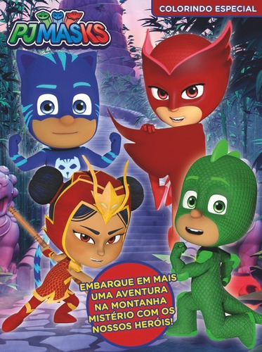 Livro: Pj Masks Colorindo Especial, De Hasbro Do Brasil. Série Indefinido, Vol. 01. On Line Editora, Capa Mole, Edição 01 Em Português, 2021