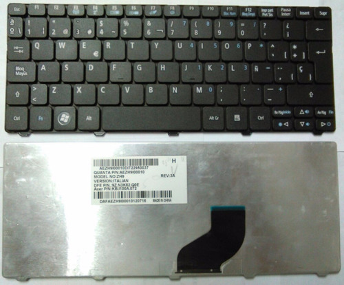 Teclado Acer Aspire One 521 522 532 532g 532h 533 Español
