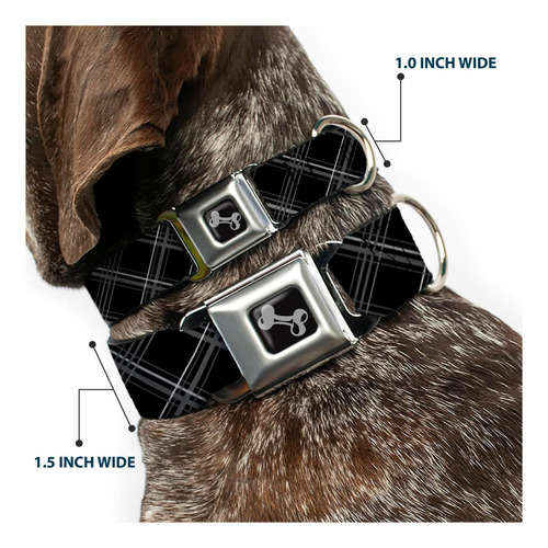 Collar De Perro Del Cinturón De Seguridad De La Hebilla X 1