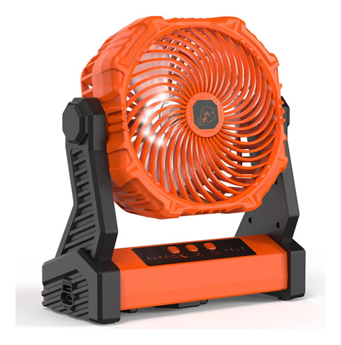 Ventilador De Camping Con Luces Led, Ventilador De Carpa Ext