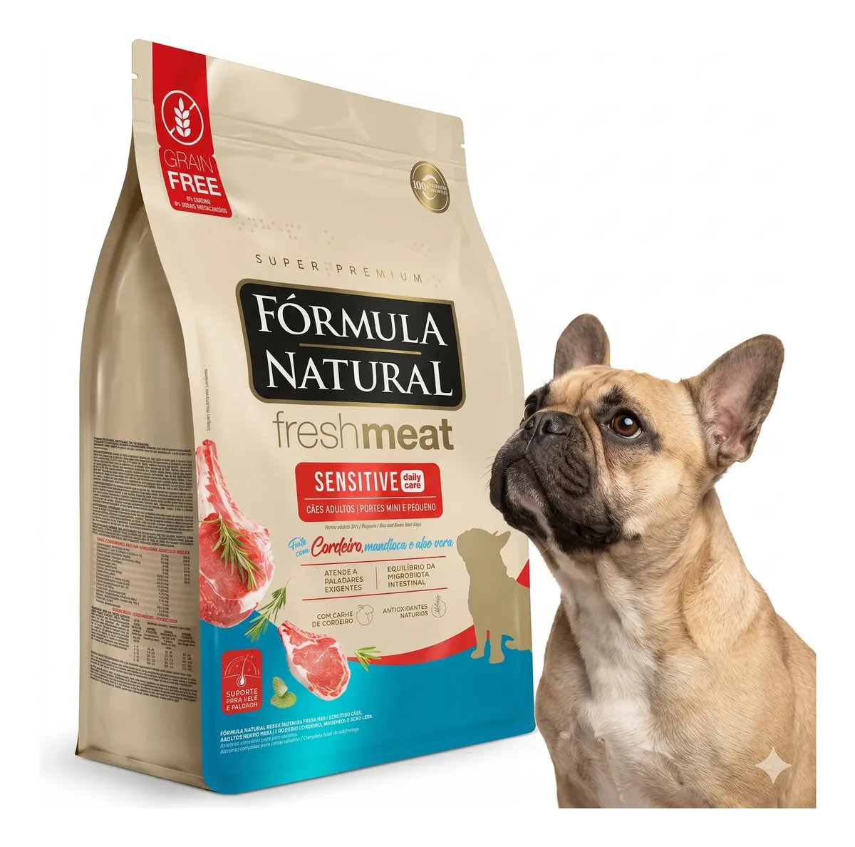Ração Fórmula Natural Sensitive Cordeiro Mini 10kg Cães