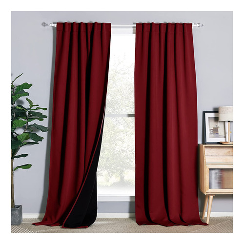 Truly Blackout Drapes Para Sala De E , Juego De Cortina...