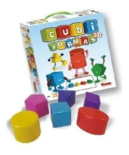 Juego De Mesa Cubi Formas 3d