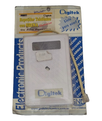 Campanilla Amplificador Auxiliar Telefónico - Digitek Ca02